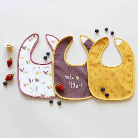 Lot de 7 bavoirs waterproof Jaune 6 - vertbaudet enfant 