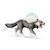 Figurine loup des neiges Gris 2 - vertbaudet enfant 