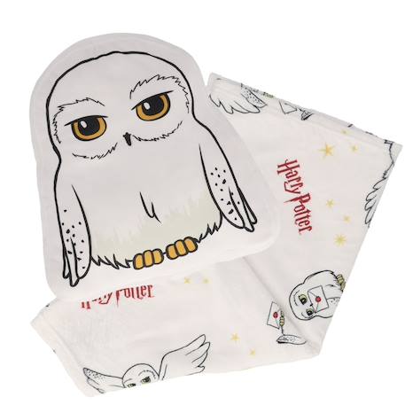 Coussin Harry Potter Blanc - 40x40 Cm - Impression Recto-Verso - Cadeau Fan