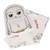 Coussin plaid harry potter 2 en 1 hedwige Blanc 1 - vertbaudet enfant 