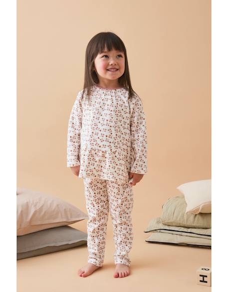Pyjama en velours côtelé Rose 2 - vertbaudet enfant 