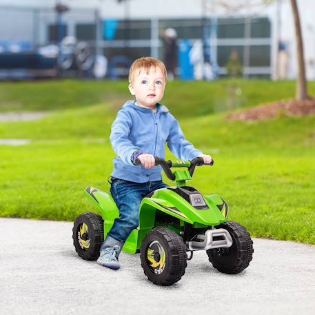 Quad électrique enfant - voiture électrique enfant - marche av, ar - 6 v, v. Max. 4,6 km/h Vert 2 - vertbaudet enfant 