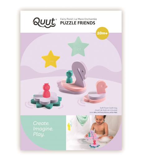 Puzzle de bain - la mare enchantée Violet 1 - vertbaudet enfant 