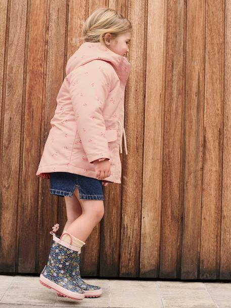 Parka fille 3 en 1 à capuche rose pâle 14 - vertbaudet enfant 
