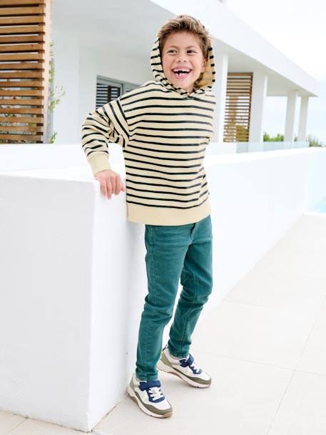 Slim garçon couleur morphologique MEDIUM argile+beige+bleu nuit+noir+tomette+vert émeraude 23 - vertbaudet enfant 
