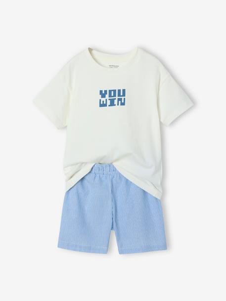Lot de 2 pyjashorts garçon Gamer blanc 3 - vertbaudet enfant 
