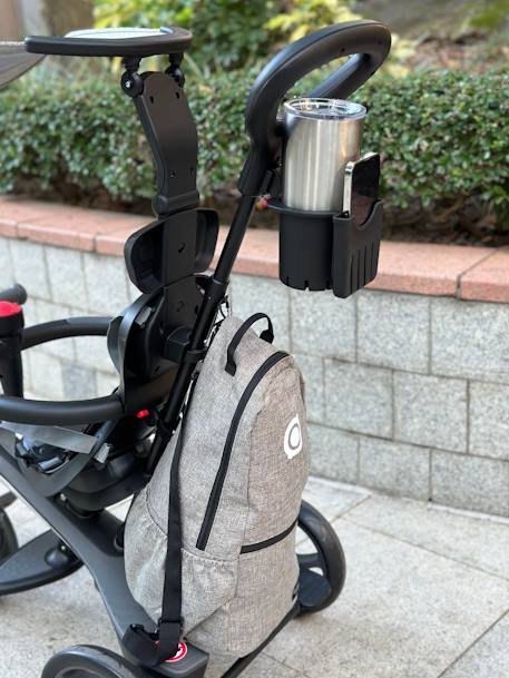 Sac + support pour tricycle gris 7 - vertbaudet enfant 