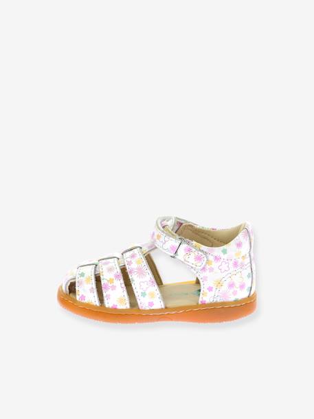 Sandales cuir bébé Bigflo blanc 3 - vertbaudet enfant 