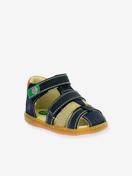 Sandales cuir bébé Bipod marine 1 - vertbaudet enfant 