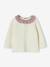 Ensemble naissance 2 pièces en tricot détail tissu Liberty écru 5 - vertbaudet enfant 