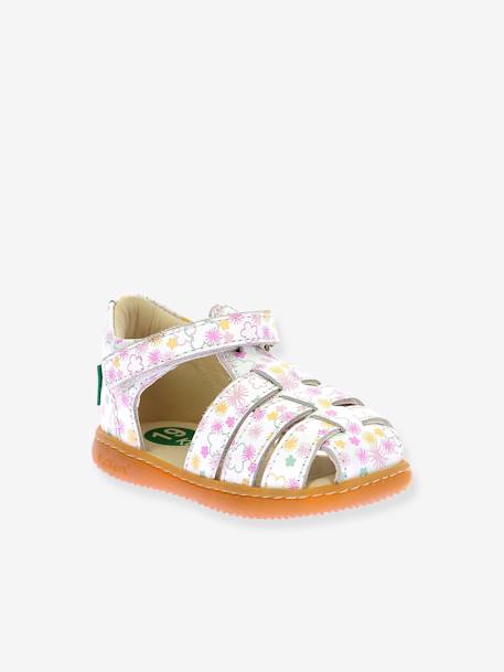 Sandales cuir bébé Bigflo blanc 1 - vertbaudet enfant 