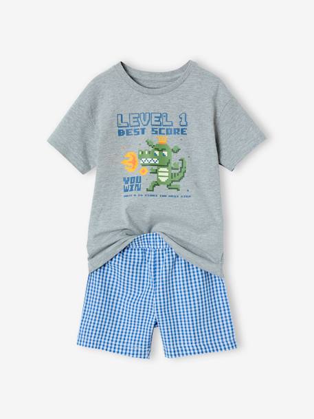Lot de 2 pyjashorts garçon Gamer blanc 2 - vertbaudet enfant 