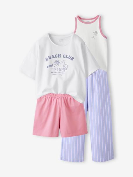 Lot de 2 pyjamas fille bleu 1 - vertbaudet enfant 
