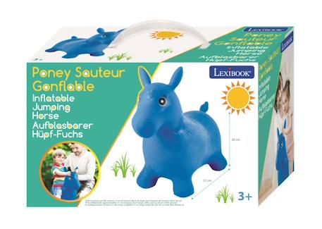 Poney sauteur gonflable bleu Bleu 4 - vertbaudet enfant 