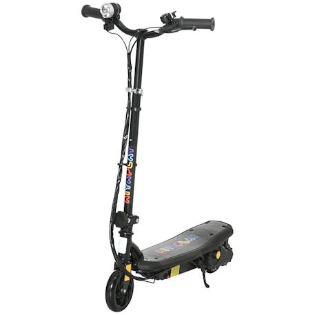 Trottinette électrique pliable enfant 120w 12 km/h max. Hauteur guidon réglable Noir+Rouge 1 - vertbaudet enfant 