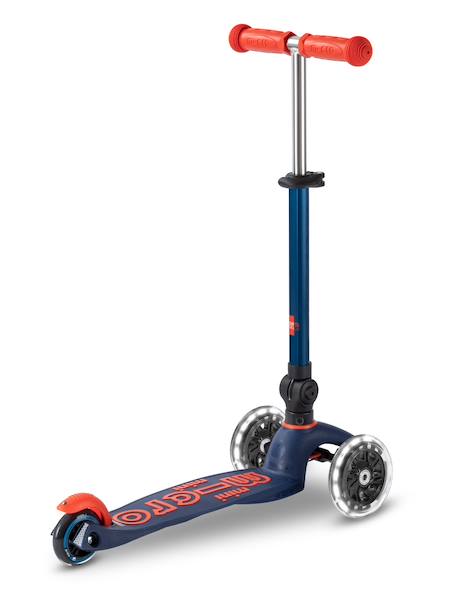 Trottinette 3 roues mini micro deluxe  pliable led Aqua+Bleu nuit+Rose 11 - vertbaudet enfant 