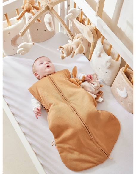 Gigoteuse manches amovibles jersey pointelle Marron 2 - vertbaudet enfant 