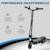 Trottinette électrique pliable enfant 120w 12 km/h max. Hauteur guidon réglable Noir+Rouge 4 - vertbaudet enfant 