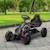 Kart à pédales enfant go kart formule 1 racing aileron avant carter chaine fermé siège réglable avec ceinture Noir+Rouge 2 - vertbaudet enfant 