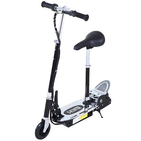 Trottinette électrique enfant pliable 120w 10 km/h max. Hauteur guidon et selle réglable Noir 1 - vertbaudet enfant 