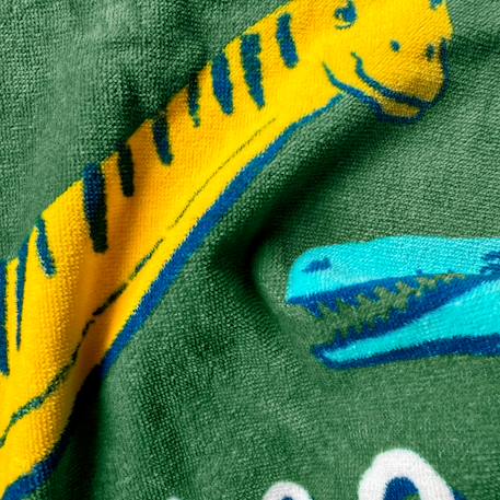 Serviette de bain et de plage imprimée 100% coton, jurassic world quatro kaki Kaki 3 - vertbaudet enfant 