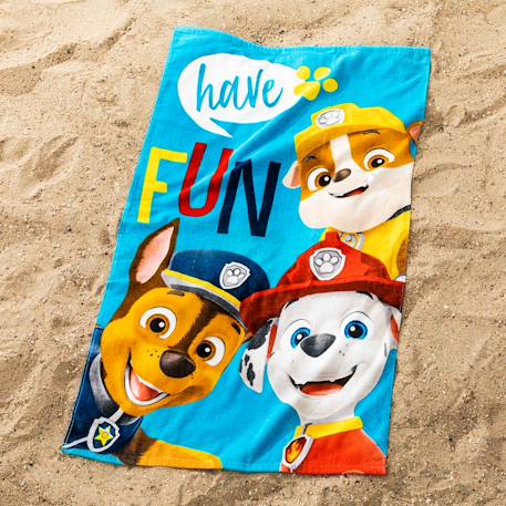 Serviette de bain et de plage imprimée 100% coton, pat patrouille surf Bleu 2 - vertbaudet enfant 
