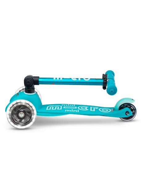 Trottinette 3 roues mini micro deluxe  pliable led Aqua+Bleu nuit+Rose 6 - vertbaudet enfant 