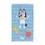 Serviette de bain et de plage imprimée 100% coton, bluey hourra Bleu 1 - vertbaudet enfant 