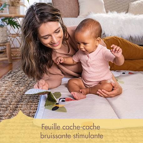 Tapis d'éveil bébé géant tiny love, dès la naissance, collection boho chic, 150 x 100 cm Boho chic 4 - vertbaudet enfant 