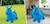 Poney sauteur gonflable bleu Bleu 5 - vertbaudet enfant 