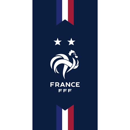 Serviette de bain et de plage imprimée 100% coton, fff deux étoiles Bleu 1 - vertbaudet enfant 