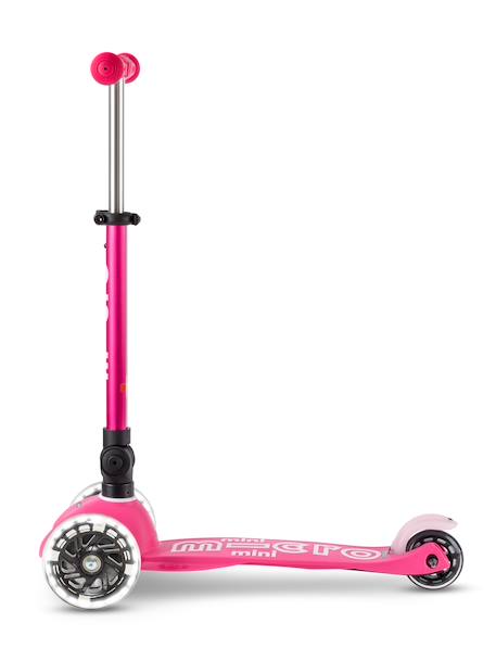 Trottinette 3 roues mini micro deluxe  pliable led Aqua+Bleu nuit+Rose 17 - vertbaudet enfant 