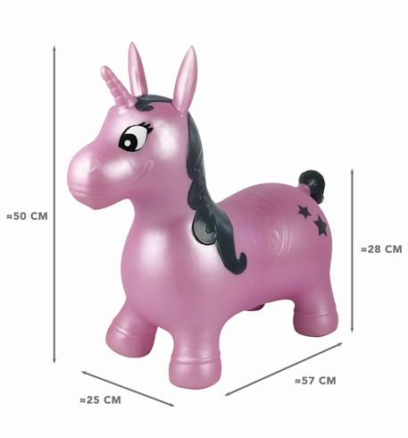 Licorne sauteuse gonflable rose Violet 1 - vertbaudet enfant 