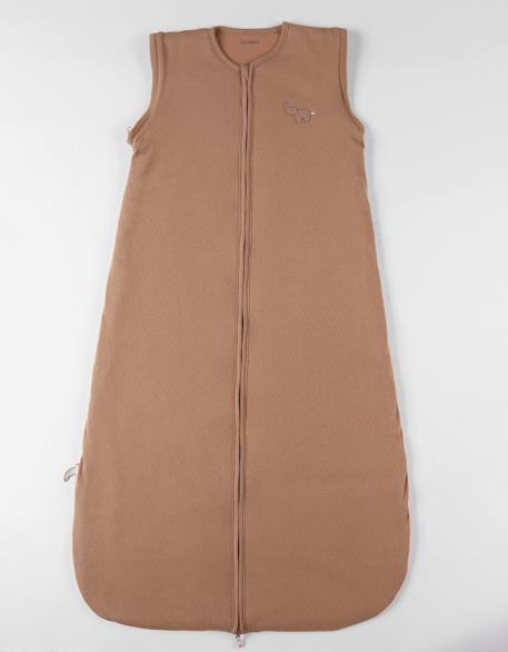 Gigoteuse manches amovibles jersey pointelle Marron 3 - vertbaudet enfant 