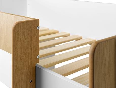 Lit mi-hauteur bureau & commode opus Blanc et bleu nuit opus+Blanc et bois+Blanc et vert mousse 11 - vertbaudet enfant 
