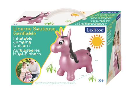 Licorne sauteuse gonflable rose Violet 4 - vertbaudet enfant 