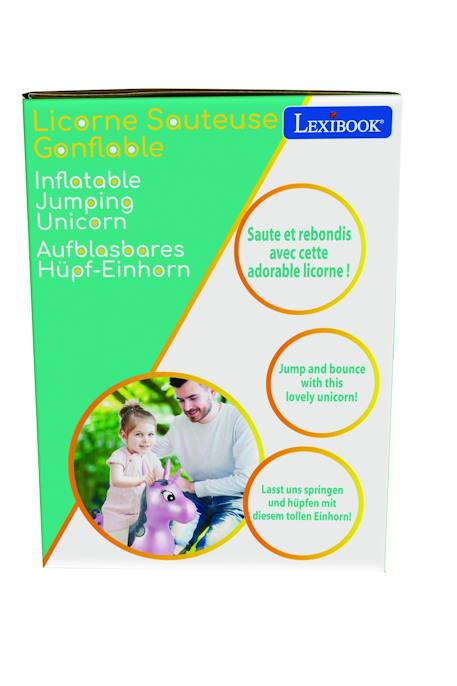 Licorne sauteuse gonflable rose Violet 5 - vertbaudet enfant 