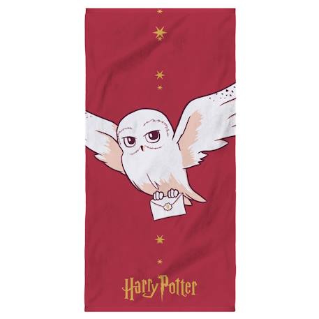 Serviette de bain et de plage imprimée 100% coton, harry potter starry sky Bordeaux 1 - vertbaudet enfant 
