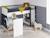 Lit mi-hauteur bureau & commode opus Blanc et bleu nuit opus+Blanc et bois+Blanc et vert mousse 5 - vertbaudet enfant 