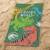 Serviette de bain et de plage imprimée 100% coton, jurassic world quatro kaki Kaki 2 - vertbaudet enfant 