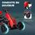 Kart à pédales enfant go kart formule 1 racing aileron avant carter chaine fermé siège réglable avec ceinture Noir+Rouge 12 - vertbaudet enfant 