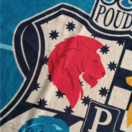 Serviette de bain et de plage imprimée 100% coton, harry potter armoiries Bleu 3 - vertbaudet enfant 