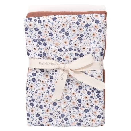 Lot de 3 langes gaze de coton bio Ananas+Baleine+Beige+Bleu+Citrons+Colibri (parme)+Forêt+Noel magique+Sable+Vert sauge 13 - vertbaudet enfant 