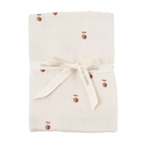 Maxi lange gaze de coton bio Ananas+Baleine+Citrons+Colibri+Fleurs beiges+Sable+Vichy vert 20 - vertbaudet enfant 