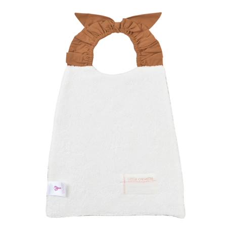 Bavoir élastiqué coton bio Bleu+Caramel+Ecru+Fleurs beiges+Pompom+Vichy beige+Vichy vert 7 - vertbaudet enfant 