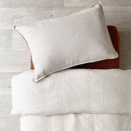 Parure de lit gaze de coton bio Baleine+Citrons+Oies 8 - vertbaudet enfant 