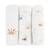 Lot de 3 langes gaze de coton bio Ananas+Baleine+Beige+Bleu+Citrons+Colibri (parme)+Forêt+Noel magique+Sable+Vert sauge 6 - vertbaudet enfant 