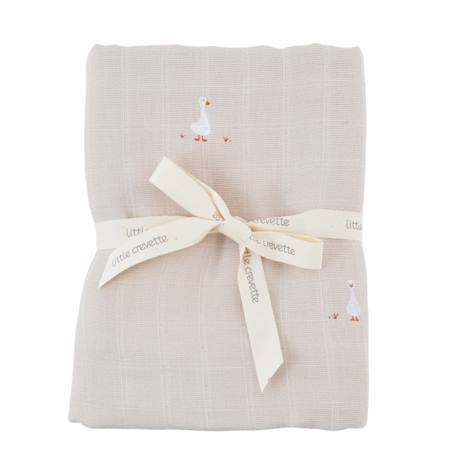Maxi lange gaze de coton bio Oies 1 - vertbaudet enfant 