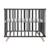 Parc bébé scandinave en bois massif + tapis en coton bio lil planet Anthracite - gris argenté+Blanc - gris argenté+Blanc - vert givré+Naturel - gris argenté 2 - vertbaudet enfant 