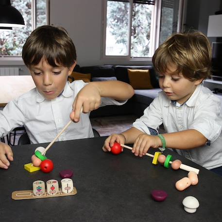 Jeu en bois soirée barbecue Beige 3 - vertbaudet enfant 